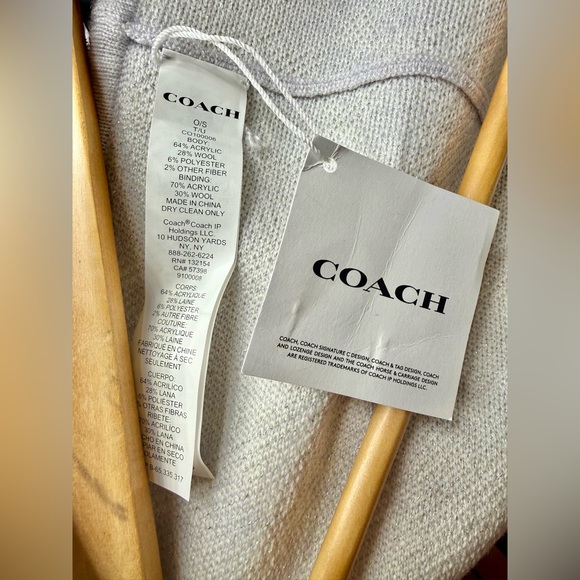 Coach Wool Infinity Scarf - Picture 2 of 3